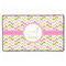 Pink & Green Geometric XXL Gaming Mouse Pad - 24" x 14" (Personalized)