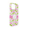 Pink & Green Geometric iPhone 13 Mini Case - Angle