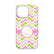 Pink & Green Geometric iPhone 13 Mini Case - Back