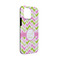 Pink & Green Geometric iPhone 13 Mini Tough Case - Angle