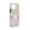 Pink & Green Geometric iPhone Case - Rubber Lined - iPhone 13 Mini (Personalized)