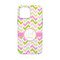 Pink & Green Geometric iPhone 13 Mini Tough Case - Back