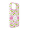 Pink & Green Geometric iPhone 13 Pro Case - Angle