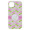 Pink & Green Geometric iPhone 14 Plus Case - Back