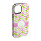 Pink & Green Geometric iPhone Case - Rubber Lined - iPhone 15 (Personalized)