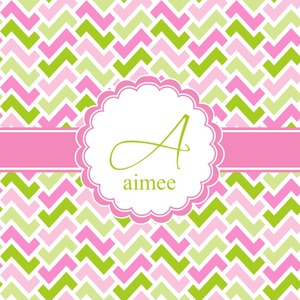 Pink & Green Geometric