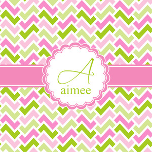 Pink & Green Geometric