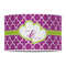 Clover 12" Drum Lampshade - FRONT (Poly Film)