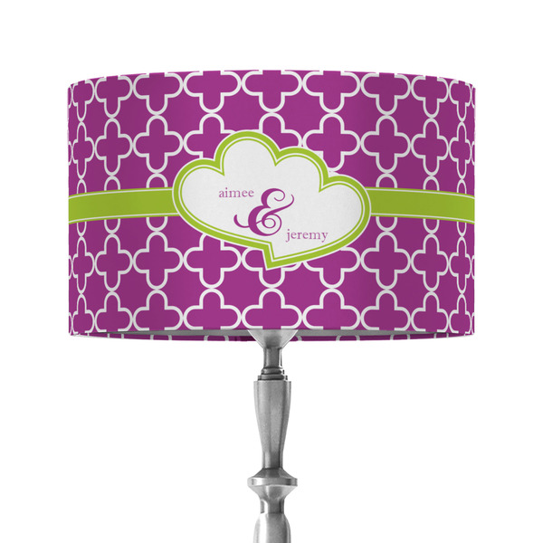 Custom Clover 12" Drum Lamp Shade - Fabric (Personalized)