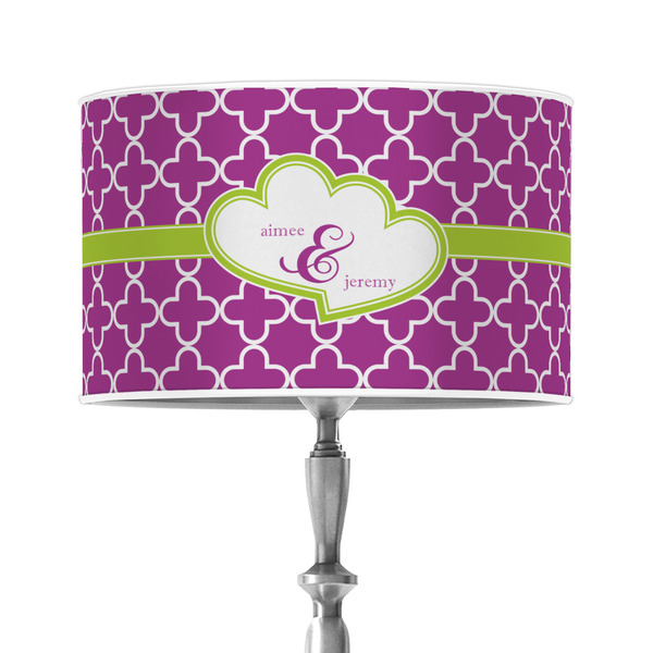 Custom Clover 12" Drum Lamp Shade - Poly-film (Personalized)