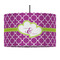 Clover 12" Drum Pendant Lamp - Fabric (Personalized)