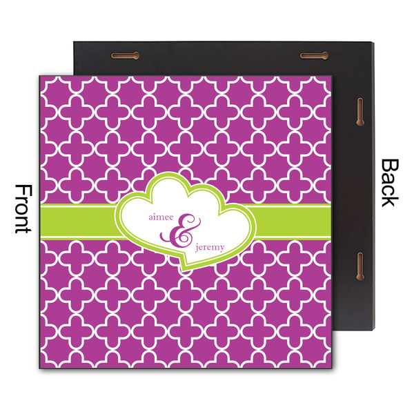 Clover 12x12 Wood Print - Front & Back View