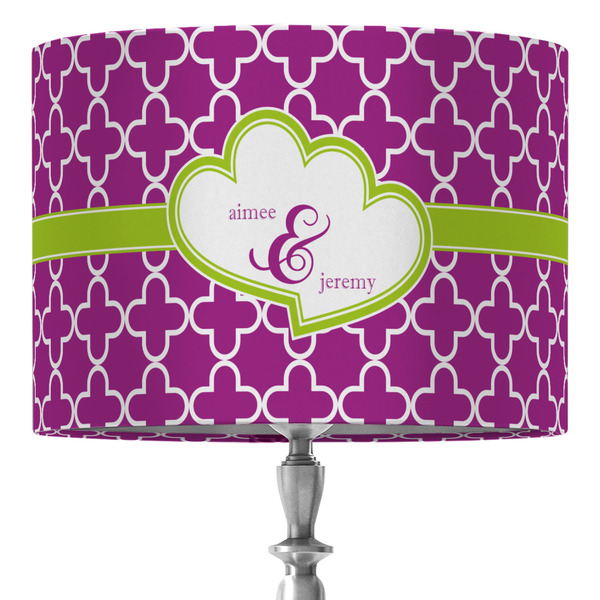 Custom Clover 16" Drum Lamp Shade - Fabric (Personalized)