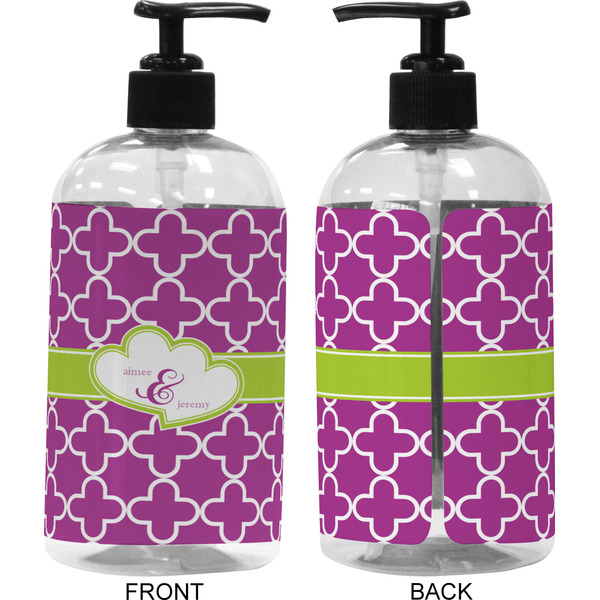 Clover 16 oz Plastic Liquid Dispenser (Approval) - Black