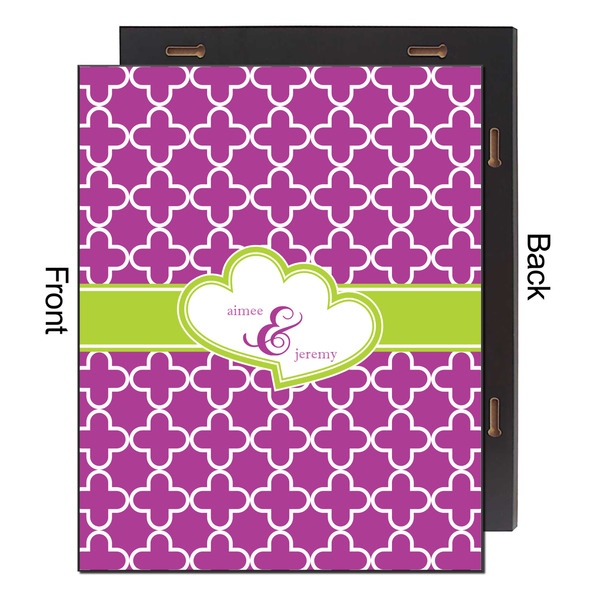 Clover 16x20 Wood Print - Front & Back View