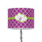 Clover 8" Drum Lampshade - ON STAND (Poly Film)