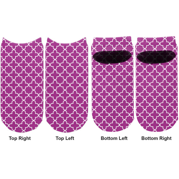 Clover Adult Ankle Socks - Double Pair - Front and Back - Apvl