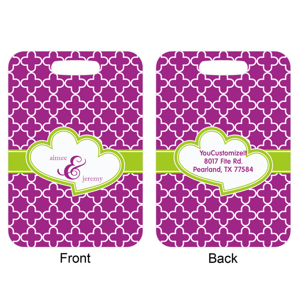 Clover Aluminum Luggage Tag (Front + Back)