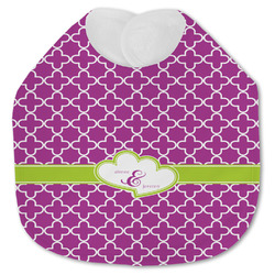 Clover Jersey Knit Baby Bib w/ Couple's Names