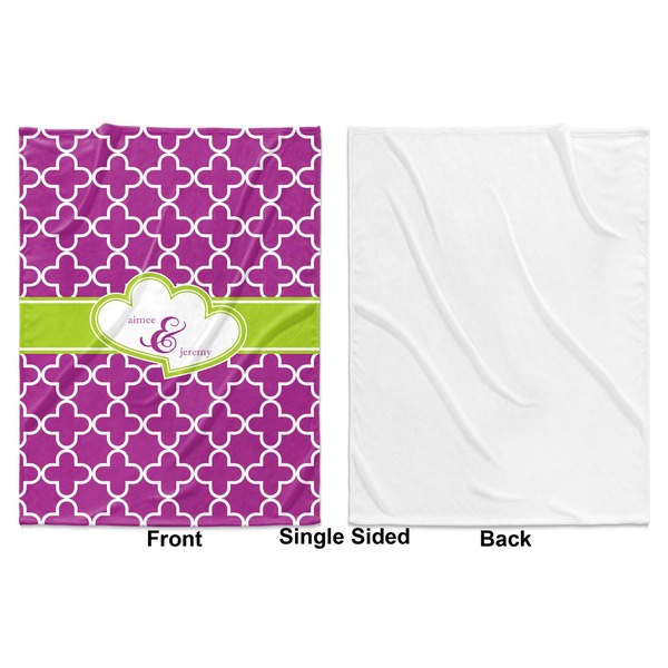 Clover Baby Blanket (Single Side - Printed Front, White Back)