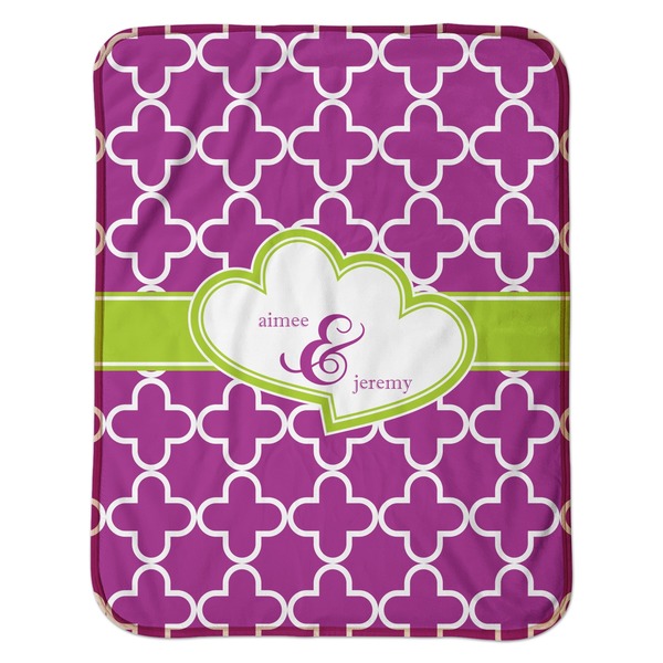 Clover Baby Sherpa Blanket - Flat