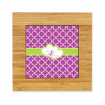 Clover Bamboo Trivet with Ceramic Tile Insert (Personalized)