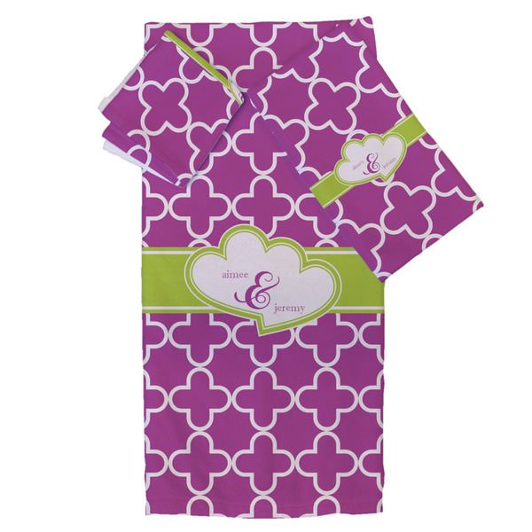 Custom Clover Bath Towel Set - 3 Pcs (Personalized)