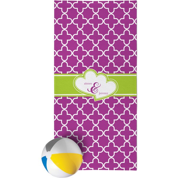 Custom Clover Beach Towel (Personalized)