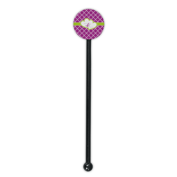 Clover Black Plastic 5.5" Stir Stick - Round - Single Stick