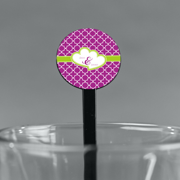 Clover Black Plastic 7" Stir Stick - Round - Main