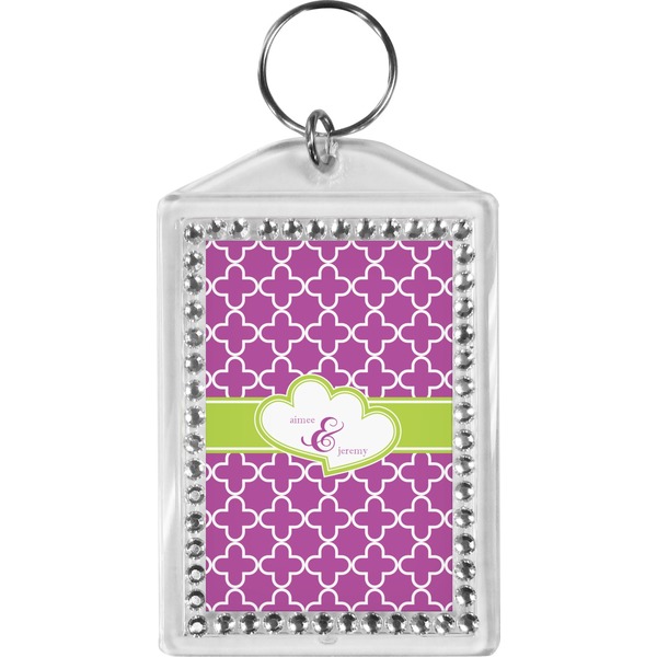 Custom Clover Bling Keychain (Personalized)