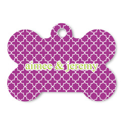 Clover Bone Shaped Dog ID Tag - Large (Personalized)