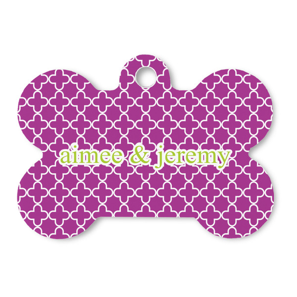 Custom Clover Bone Shaped Dog ID Tag (Personalized)