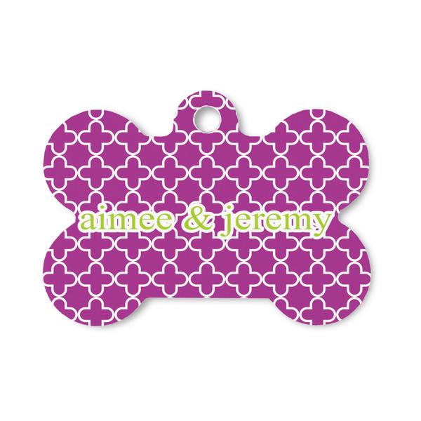 Custom Clover Bone Shaped Dog ID Tag - Small (Personalized)