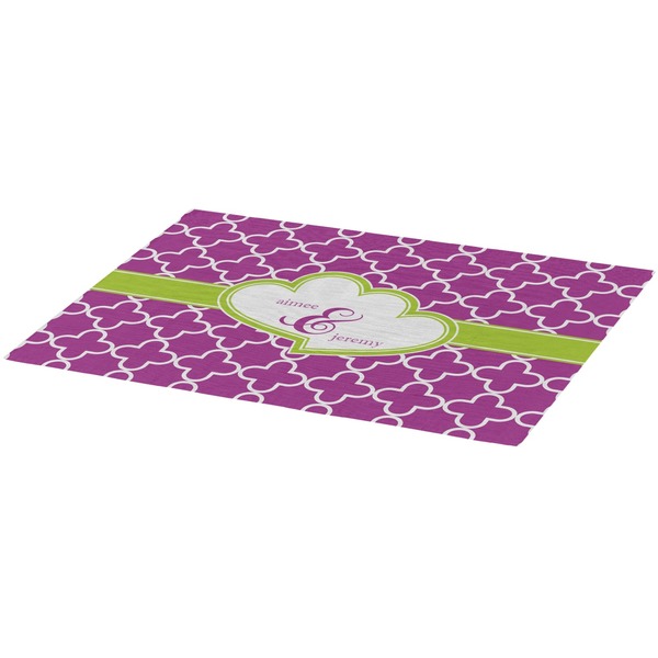 Clover Burlap Placemat (Angle View)