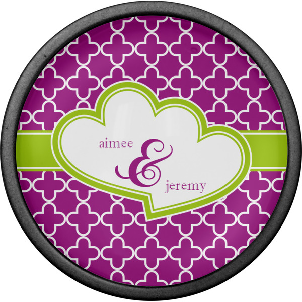 Clover Cabinet Knob - Black - Front