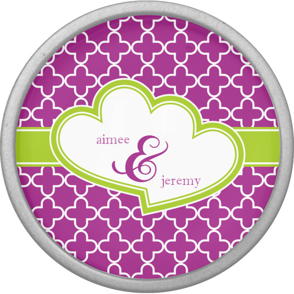 Clover Cabinet Knob - Nickel - Front