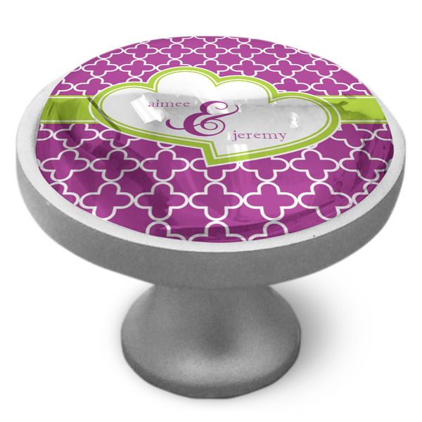 Clover Cabinet Knob - Nickel - Side