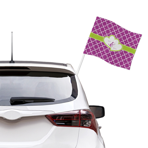 Clover Car Flag - Large - LIFESTYLE