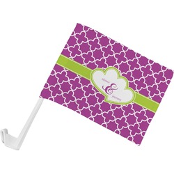 Clover Car Flag - Small w/ Couple's Names