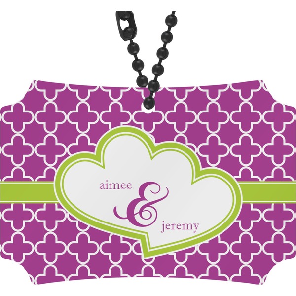 Custom Clover Rear View Mirror Ornament (Personalized)