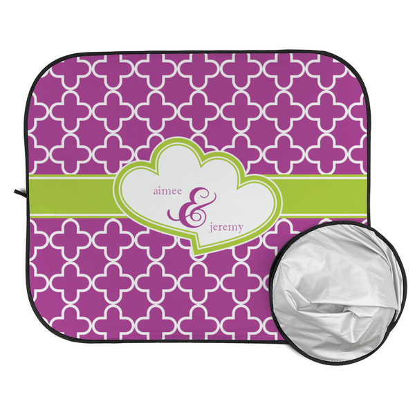 Clover Car Sun Shades - FOLDED & UNFOLDED