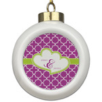Clover Ceramic Ball Ornament (Personalized)
