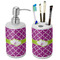 Clover Ceramic Bathroom Accessories Set (Personalized)