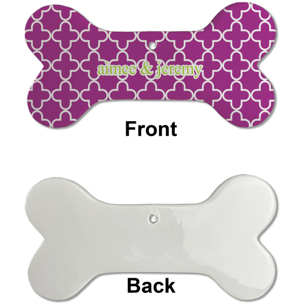 Clover Ceramic Flat Ornament - Bone Front & Back Single Print (APPROVAL)