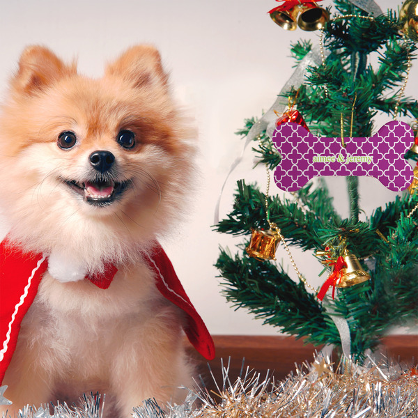 Clover Ceramic Flat Ornament - Bone (LIFESTYLE)