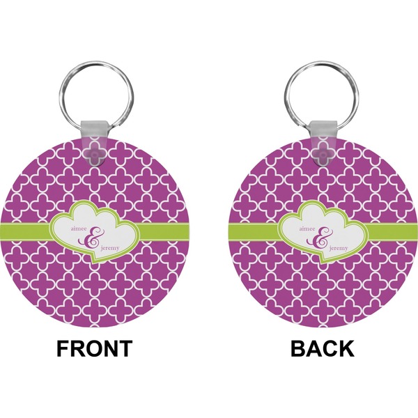 Clover Circle Keychain (Front + Back)