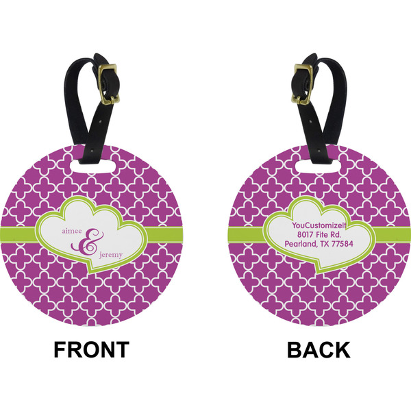 Clover Circle Luggage Tag (Front + Back)