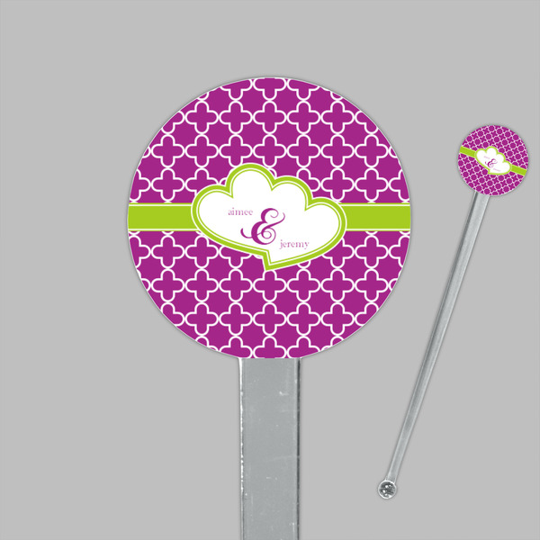 Clover Clear Plastic 7" Stir Stick - Round - Closeup