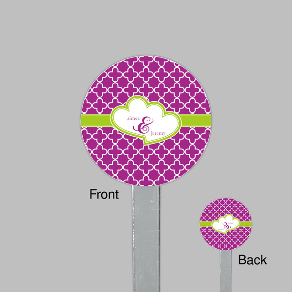 Clover Clear Plastic 7" Stir Stick - Round - Front & Back